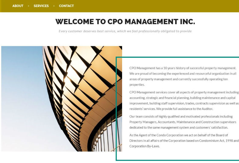 CPO/Canadian Properties Operator Management